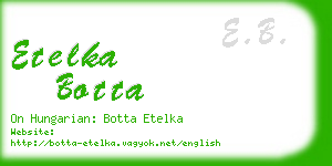 etelka botta business card